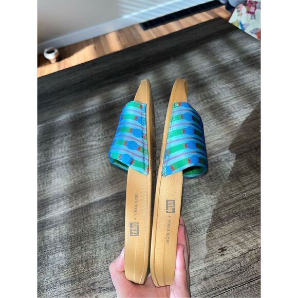 Fitflop x Yinka Ilori Water-Resistant Neoprene Slides Sandals size 8.5 - Picture 4 of 6